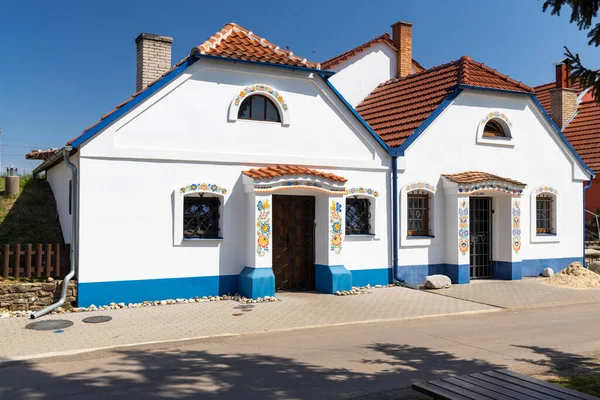 捷克共和国南摩拉维亚Sudomerice典型室外酒窖群 — 图库照片