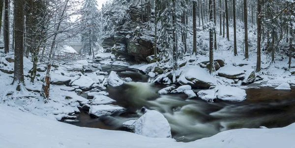 捷克共和国东波希米亚 Orlicke山区Zemska Brana的Divoka Orlice河 — 图库照片