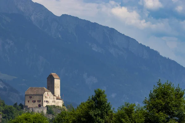 Castelo Sargans Cantão Gallen Suíça — Fotografia de Stock