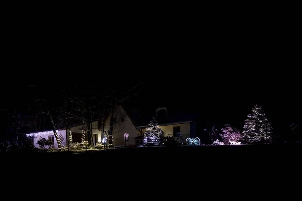 Casa Decorada Época Natal República Checa — Fotografia de Stock