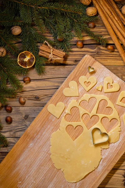 Fabbricazione Dei Biscotti Natale — Foto Stock