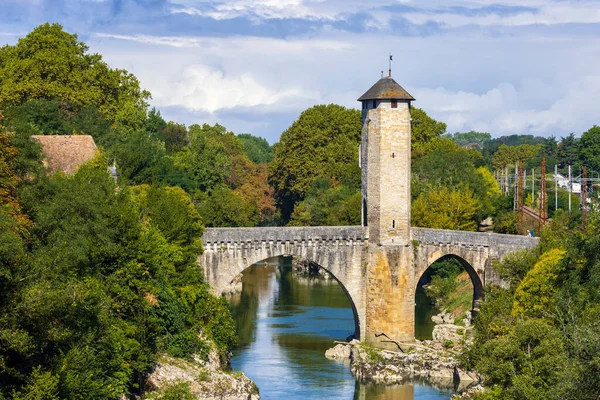 Pont Vieux Brücke Orthez Neu Aquitanien Departement Pyrenäen Atlantiques Frankreich — Stockfoto