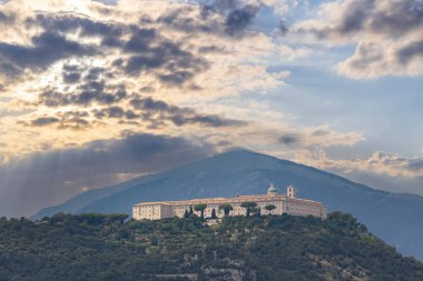Lazio Bölgesi, İtalya 'daki Monte Cassino Manastırı