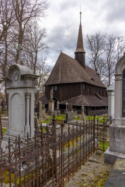 Broumov 'daki eski ahşap kilise, Doğu Bohemya, Çek Cumhuriyeti