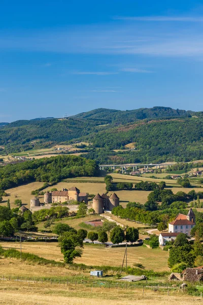 Zámek Berze Chatel Departement Saone Loire Burgundy Francie — Stock fotografie