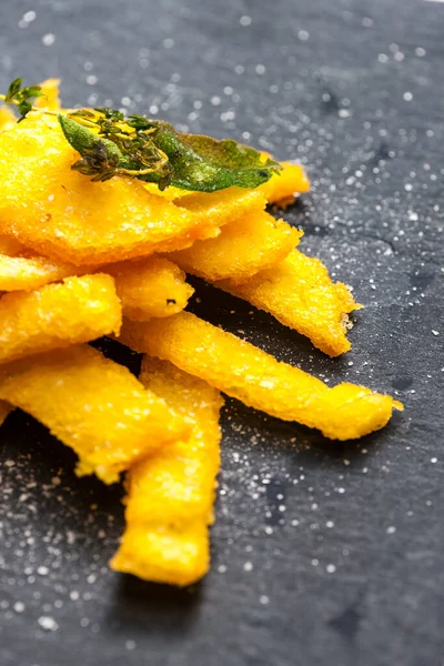 Still Life Polenta Fries — Stock Photo, Image