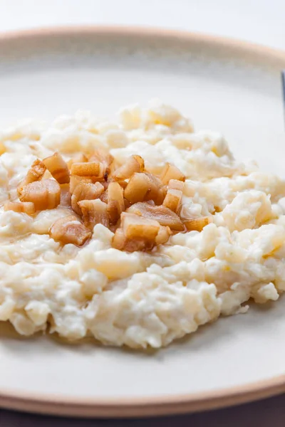 Typical Slovakian Food Called Halusky — Stock Photo, Image