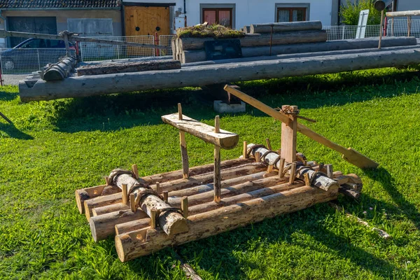 Museo Del Rafting Legno Purkarec Repubblica Ceca — Foto Stock