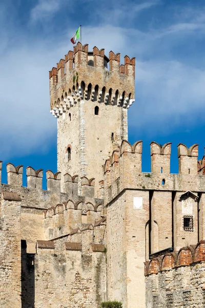 Sirmione Slott Gardasjön Lombardiet Regionen Italien — Stockfoto