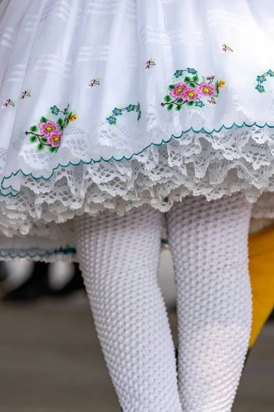 Detail Folk Costume Rakvice Southern Moravia Czech Republic — Stock Photo, Image