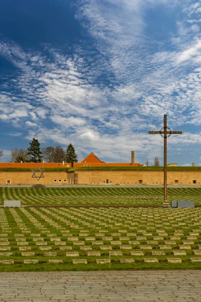 Petite Forteresse Mémorial Aux Victimes Seconde Guerre Mondiale Terezin Bohême — Photo