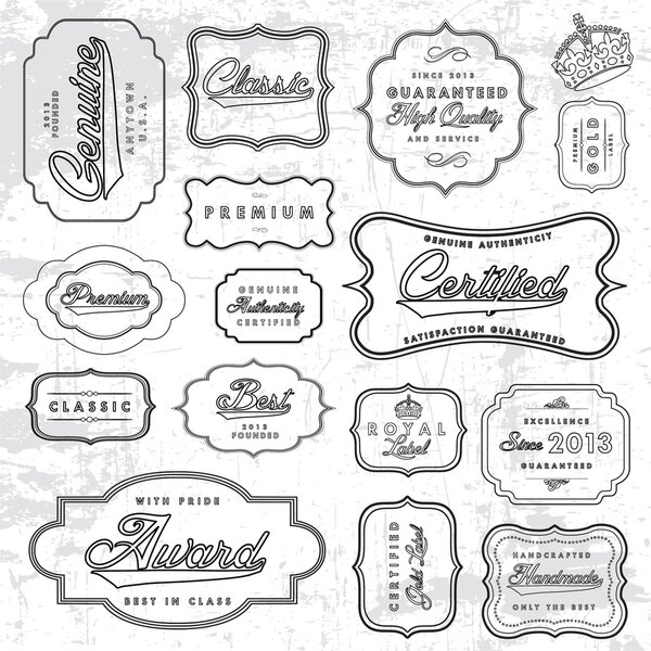 Набор векторных штампов
