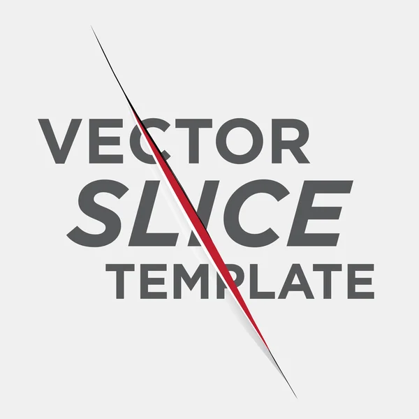 Modèle de tranche vectorielle — Image vectorielle