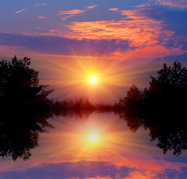 Bonito atardecer — Foto de Stock