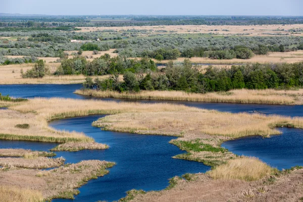 Modré říční delta — Stock fotografie