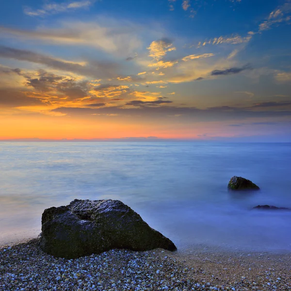 Kvällen scen på havet — Stockfoto