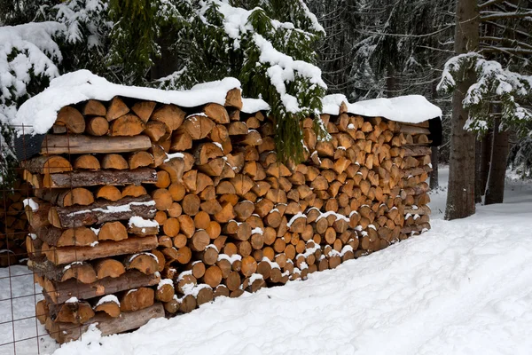 Firewood store — Stock Photo, Image