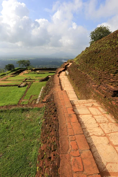 Vecchio muro del castello di Sigiriya — Foto Stock