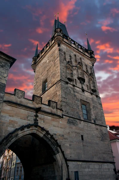 Torre del puente Charles — Foto de Stock