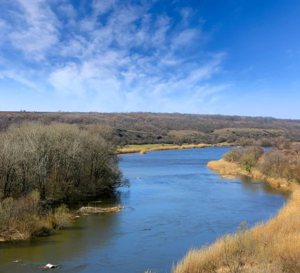 Spring on river — Stock Photo, Image