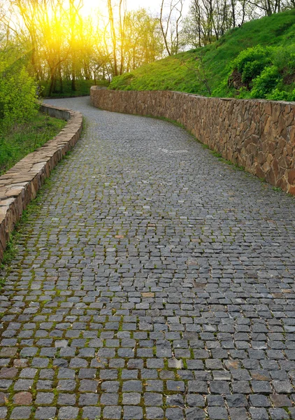 Trottoaren i park — Stockfoto