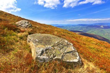 eski taş Karpat yamaç içinde