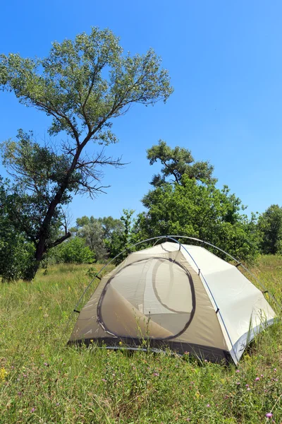 Orman çadırda turizm — Stok fotoğraf