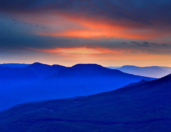 Soirée en montagne — Photo