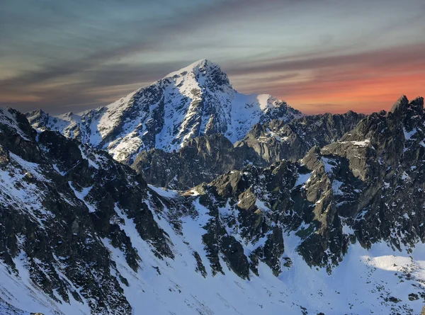 Majestueus Landschap Hoge Tatra Uitzicht Krivan Berg Slowakije — Stockfoto