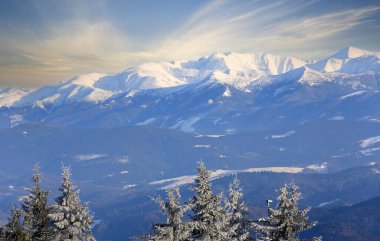 Tatra dağlarında görkemli manzara, Slovakya