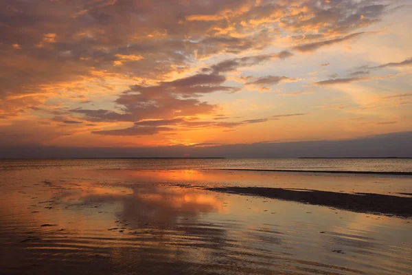 Majestic Sunset Sea Shore — Stock Photo, Image