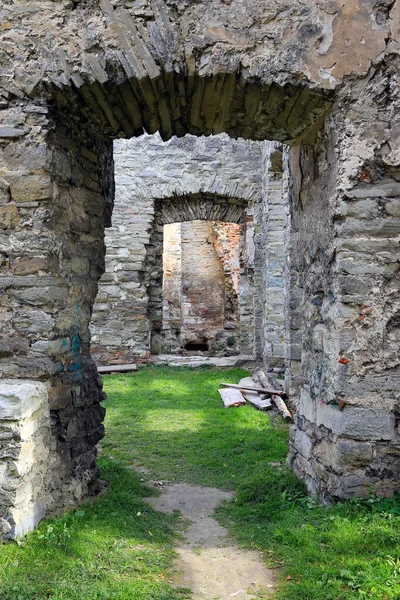 Arco Ruine Velho Castelo Skala Podilska Ucrânia — Fotografia de Stock