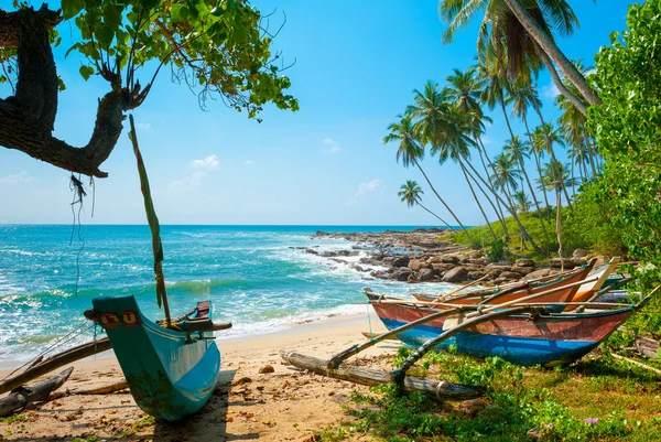 Spiaggia tropicale incontaminata — Foto Stock