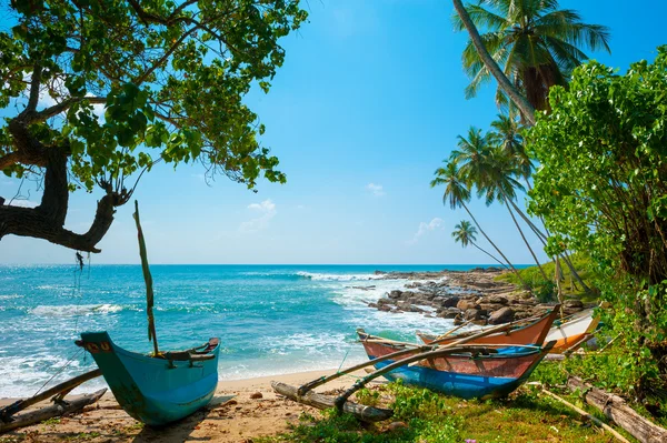 Spiaggia tropicale incontaminata — Foto Stock