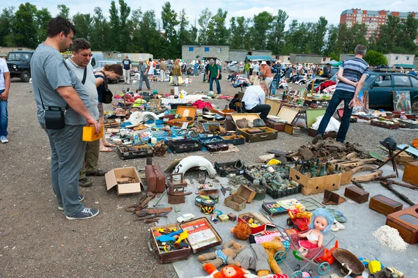 Flohmarkt in Moskau — Stockfoto