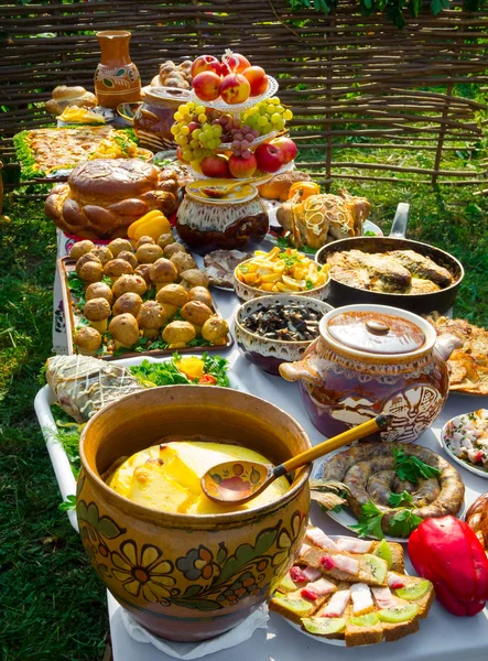 Traditionelle ukrainische Küche — Stockfoto