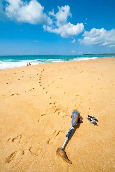 Handicapés sur la plage — Photo