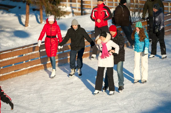 Pista de patinaje en Gorky Park —  Fotos de Stock