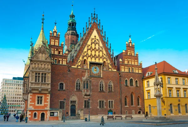 Altes Rathaus in Breslau — Stockfoto