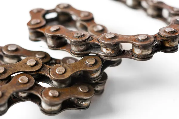 Rusty bicycle chain — Stock Photo, Image