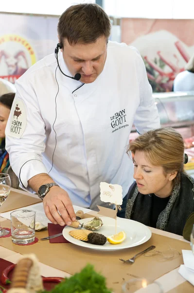 Cooking class "Taste Lesson number 5: Seafood" — Stock Photo, Image