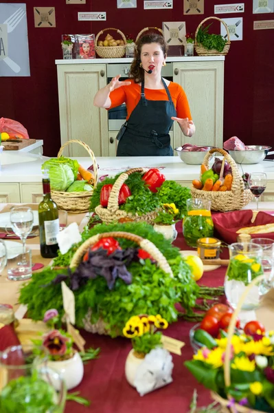 Cooking class "Taste Lesson - Beef" — Stock Photo, Image