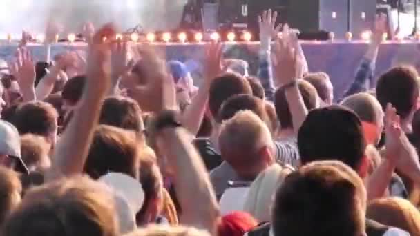 Utomhusmarknader levande musikfestival — Stockvideo