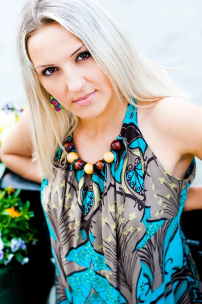 Young blonde woman portrait — Stock Photo, Image