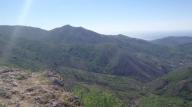Kırım, Ukrayna dağ panorama manzara yaz