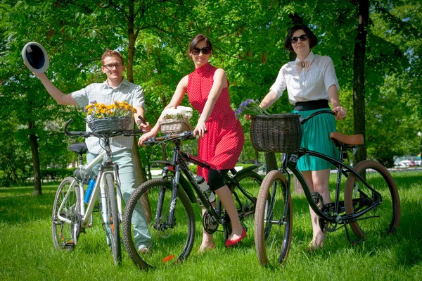 Día de la acción uniforme en bicicleta — Foto de Stock