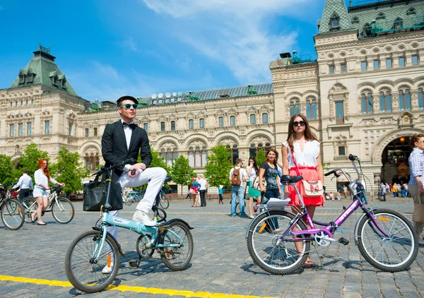 Day of the Uniform Bike Action — Stock Photo, Image