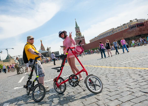 Día de la acción uniforme en bicicleta — Foto de Stock