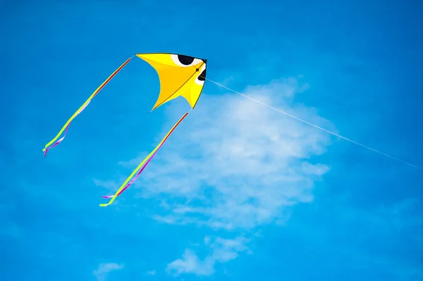 Kite flying in the blue sky — Stock Photo, Image