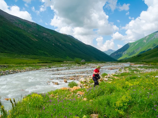 Svaneti, Gürcistan trekking fiyatı — Stok fotoğraf